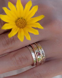 Garnet Spinner Ring * Garnet * Meditation Ring* Spinning Ring * Anxiety Ring * Worry Ring * Boho Ring * Spin Ring * Statement Ring * BJS026