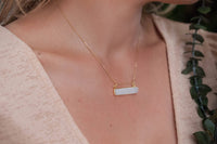 Leone Necklace * White Druzy * Gold Vermeil or Sterling Silver 925 * BJN045