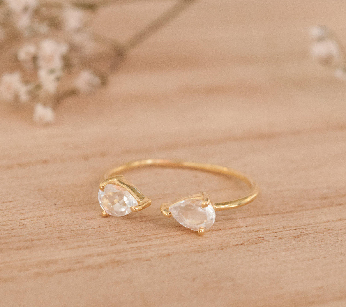 SALE Adjustable Turquoise Ring * Gold Vermeil Ring * Gemstone Ring * Wedding * Engagement * Handmade * Boho BJR048