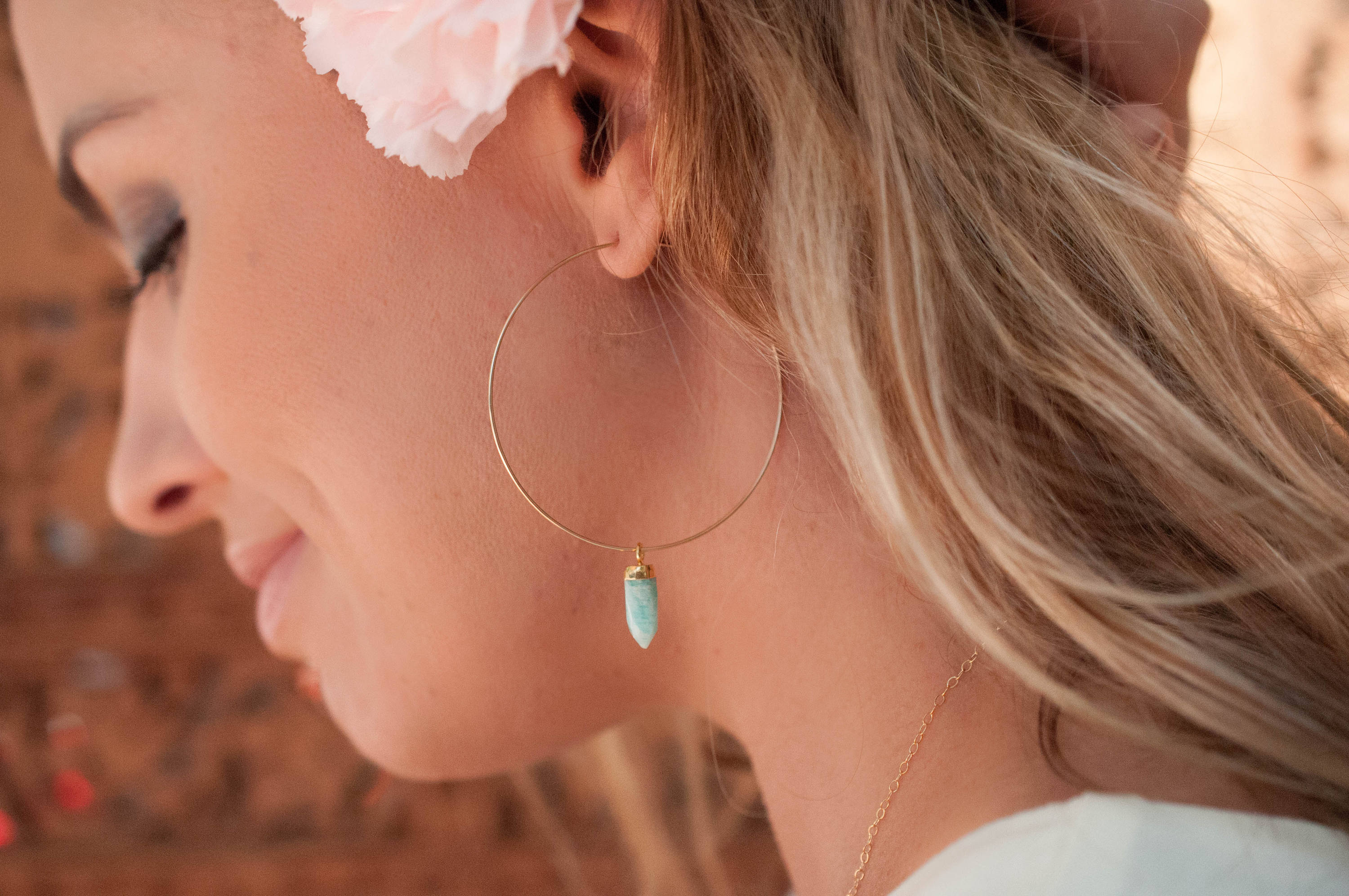 Amelia Earrings Amazonite Gold Filled or Sterling Silver 925 BJE150A Sterling Silver 925