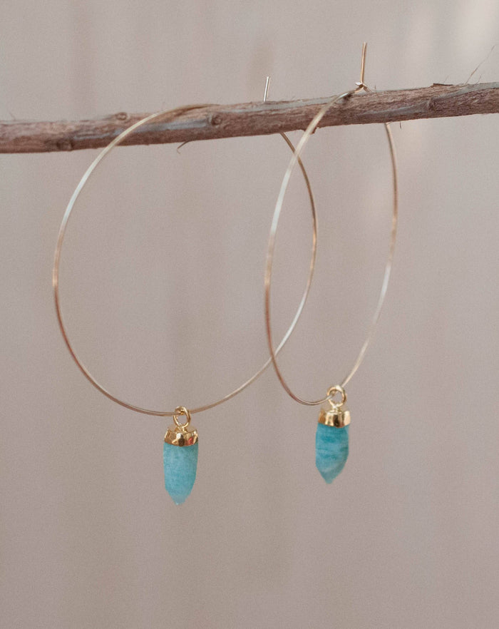 Amelia Earrings * Amazonite * Sterling Silver 925 or Gold Filled * BJE150B