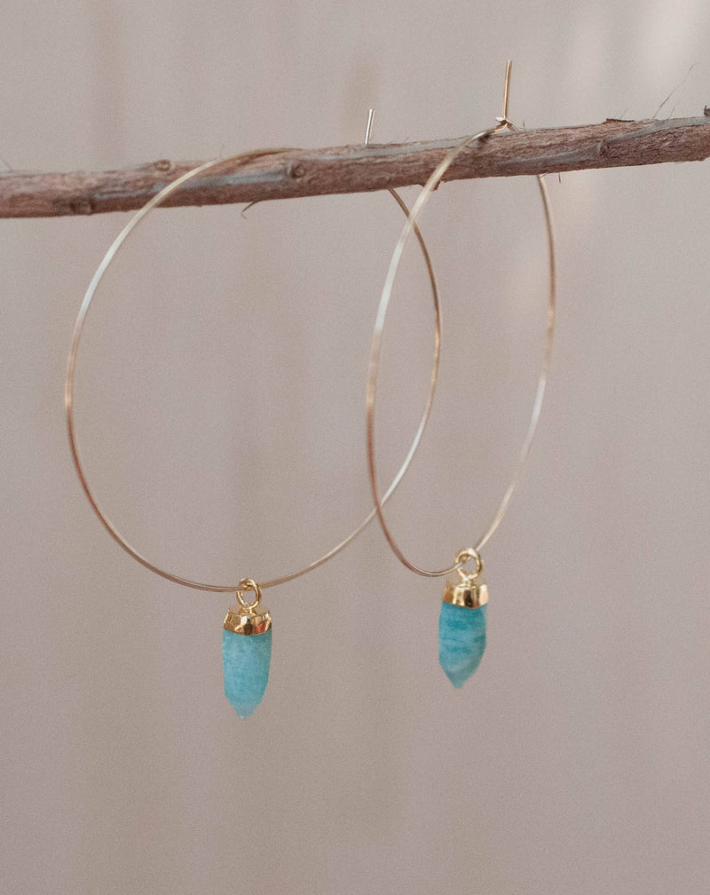 Amelia Earrings * Amazonite * Gold Filled or Sterling Silver 925 * BJE150A