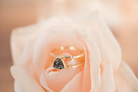 Black Diamond Ring * Triangular * Triangle *Gold Vermeil * Sparkle * Engagement * Bridal *Bridesmaid * Handmade* Rough Mosaic* Uneven BJR083
