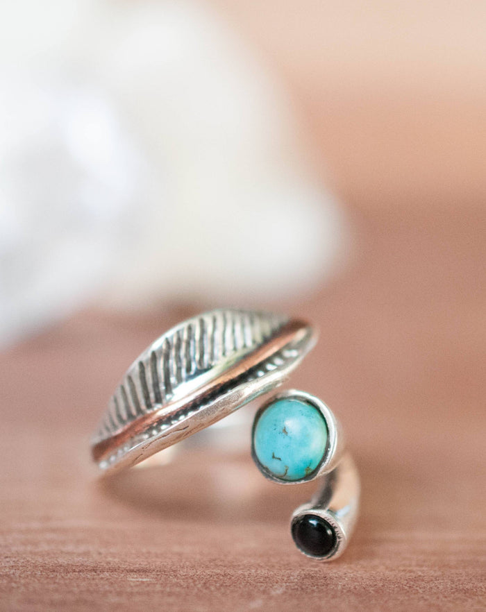 Turquoise Ring * Sterling Silver 925* Statement * Gemstone * Adjustable Turquoise * Organic * Ocean * Blue * Natural* Handmade BJR232