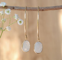 Camila Earrings * Moonstone * Gold Plated 18k * BJE085