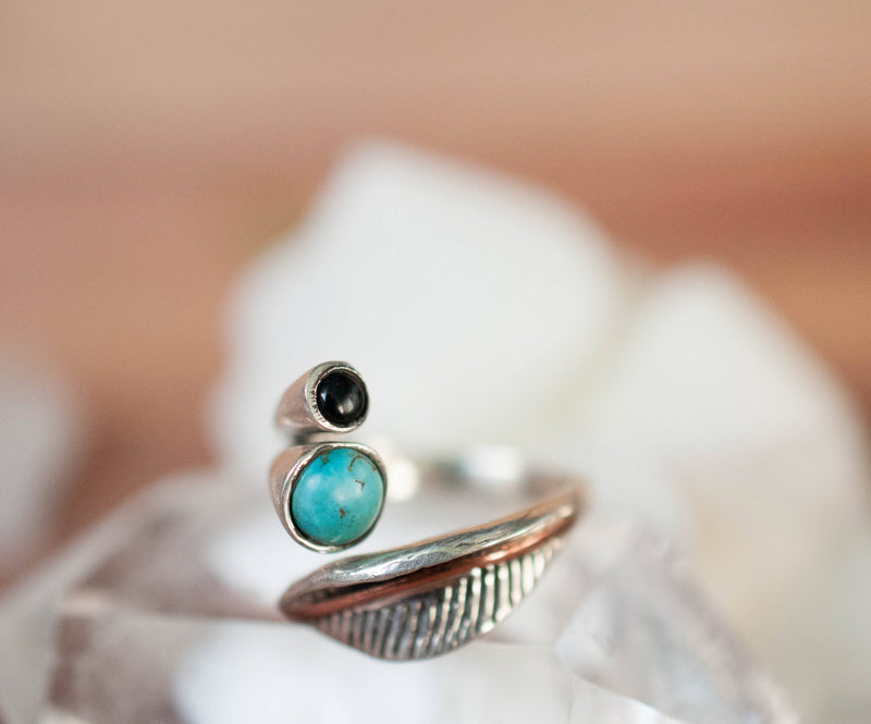 Turquoise Ring * Sterling Silver 925* Statement * Gemstone * Adjustable Turquoise * Organic * Ocean * Blue * Natural* Handmade BJR232