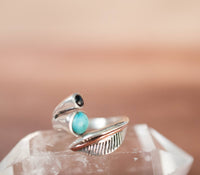 Turquoise Ring * Sterling Silver 925* Statement * Gemstone * Adjustable Turquoise * Organic * Ocean * Blue * Natural* Handmade BJR232