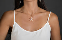 Pietra Necklace * Copper turquoise * Moonstone * Labradorite * Aqua Chalcedony * Gold Vermeil * BJN004