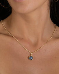 Ana Necklace * Rose Quartz * Gold Plated * BJN012