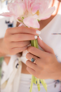 Labradorite Rose Gold Ring * Statement Ring * Gemstone Ring * Labradorite * Bridal Ring * Wedding Ring * Organic Ring * Natural * BJR006