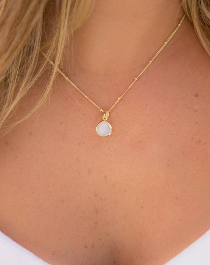 Ana Necklace * Moonstone * Gold Vermeil * BJN009