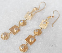 Sonia Earrings * Moonstone * Gold Plated 18k * BJE078