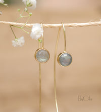 Manuella Earrings * Labradorite * Gold Plated 18k  * BJE052