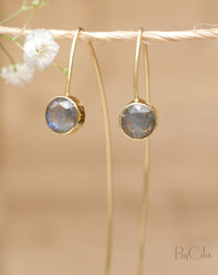 Manuella Earrings * Labradorite * Gold Plated 18k  * BJE052