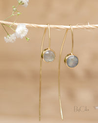 Manuella Earrings * Labradorite * Gold Plated 18k  * BJE052