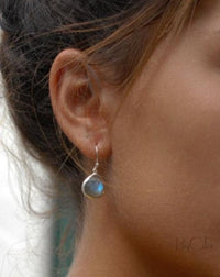 Lihue Earrings * Labradorite * Gold Plated 18k or Sterling Silver 925 * BJE062B
