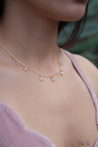 Ava Necklace * Labradorite * Gold Plated 18k * BJN039
