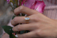 Moonstone Ring * Gold Vermeil*  *Gold * Statement* Gemstone *Bridesmaid *Natural* Handmade *Gift For Her *BJR050