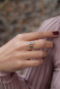 Labradorite Ring * Gold Vermeil*  Lotus Flower *Gold * Statement* Gemstone *Bridesmaid *Natural* Handmade *Gift For Her BJR176