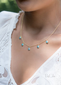 Ava Necklace * Moonstone * Gold Plated 18k * BJN038