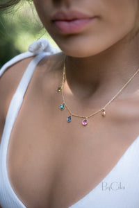 Ava Necklace * Moonstone * Gold Plated 18k * BJN038