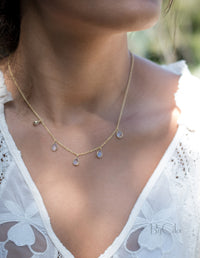 Ava Necklace * Labradorite * Gold Plated 18k * BJN039
