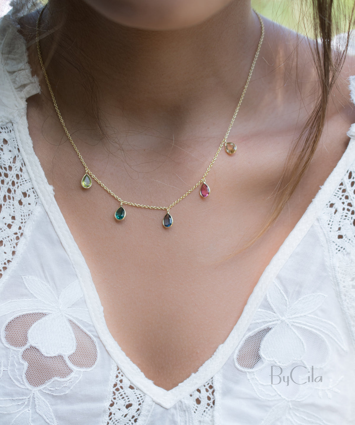 Ava Necklace * Moonstone * Gold Plated 18k * BJN038