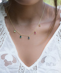 Ava Necklace * Labradorite * Gold Plated 18k * BJN039