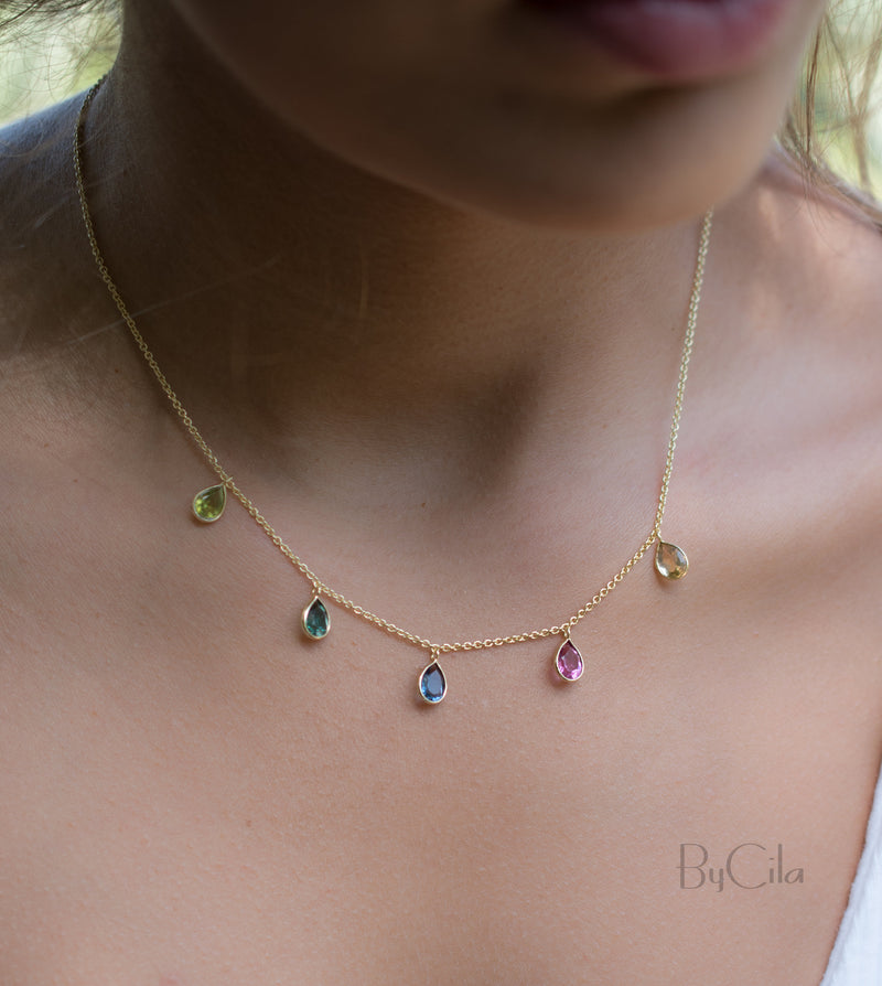 Ava Necklace * Moonstone * Gold Plated 18k * BJN038