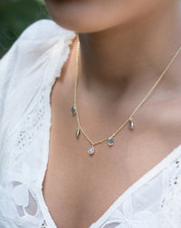 Ava Necklace * Labradorite * Gold Plated 18k * BJN039