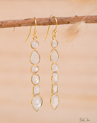 Clarice Earrings * Moonstone * Gold Plated 18k * BJE124