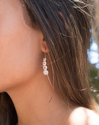 Aja Earrings * Moonstone * Rose Gold, Gold Vermeil or Sterling Silver * BJE043A