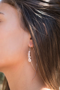 Aja Earrings * Rose Quartz * Gold Vermeil, Rose Gold Vermeil or Sterling Silver 925 * BJE046A