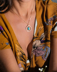 Pietra Necklace * Copper turquoise * Moonstone * Labradorite * Aqua Chalcedony * Gold Vermeil * BJN004
