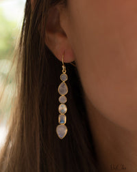 Clarice Earrings * Moonstone * Gold Plated 18k * BJE124