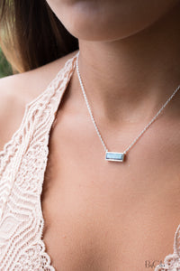 Clara Rectangle Necklace * Labradorite * Gold Vermeil or Sterling Silver 925 or Rose Gold* BJN028B