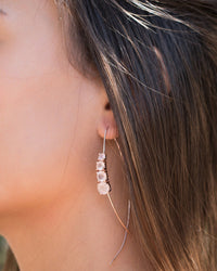 Aja Earrings * Rose Quartz * Gold Vermeil, Rose Gold Vermeil or Sterling Silver 925 * BJE046C