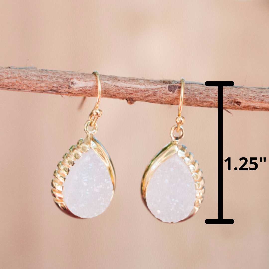 Skye Earrings * Moonstone * Gold Plated 18k * BJE012