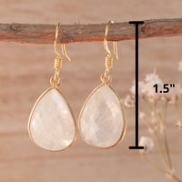 Celina Earrings * Moonstone * Gold Vermeil * BJE143-4