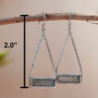 Marina Earrings * Labradorite * Gold Plated 18k or Silver Plated * BJE003C
