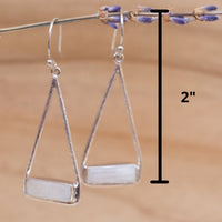 Marina Earrings * Moonstone * Gold Plated 18k, Silver Plated or Rose Gold Plated * BJE001B
