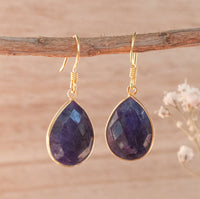 Celina Earrings * Labradorite * Gold Vermeil * BJE143