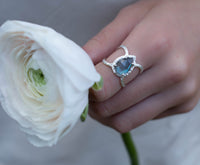 Labradorite Ring * Hammered Band * Sterling  Silver Ring * Statement Ring * Gemstone Ring* Pink* Wedding Ring* Organic Ring * Natural BJR145