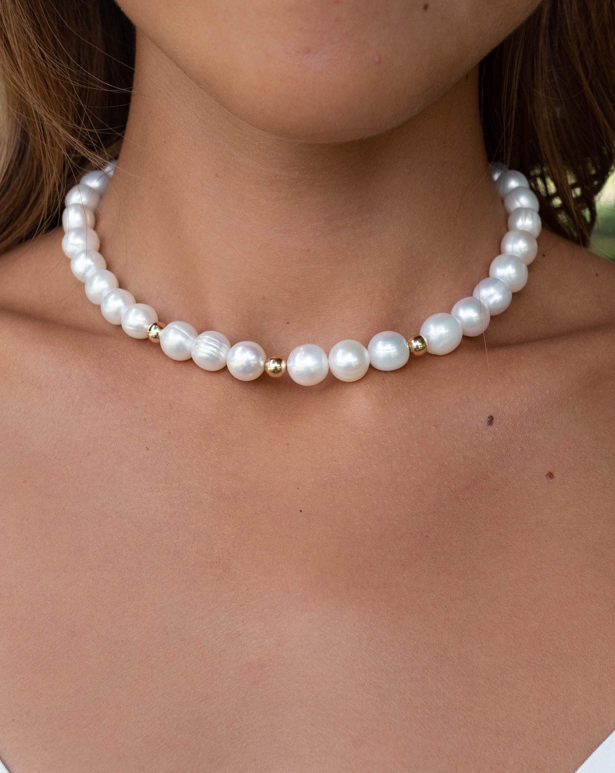 Men's Freshwater Pearl Necklace – LIQUID BEADS