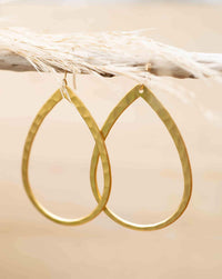 Gold Plated Earrings * Gold Filled Earwire * Geometric * Tear Drop * Handmade * Dangle * Gift for Her *Jewelry *Bycila *Thin * BJE170