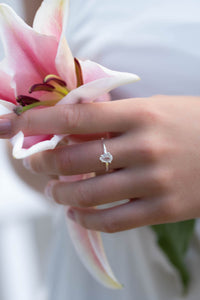 White Topaz Sterling Silver Ring * Wedding * Engagement * Handmade * Statement * Bycila *Boho *Hippie * Bridal * Bridesmaid * BJR070