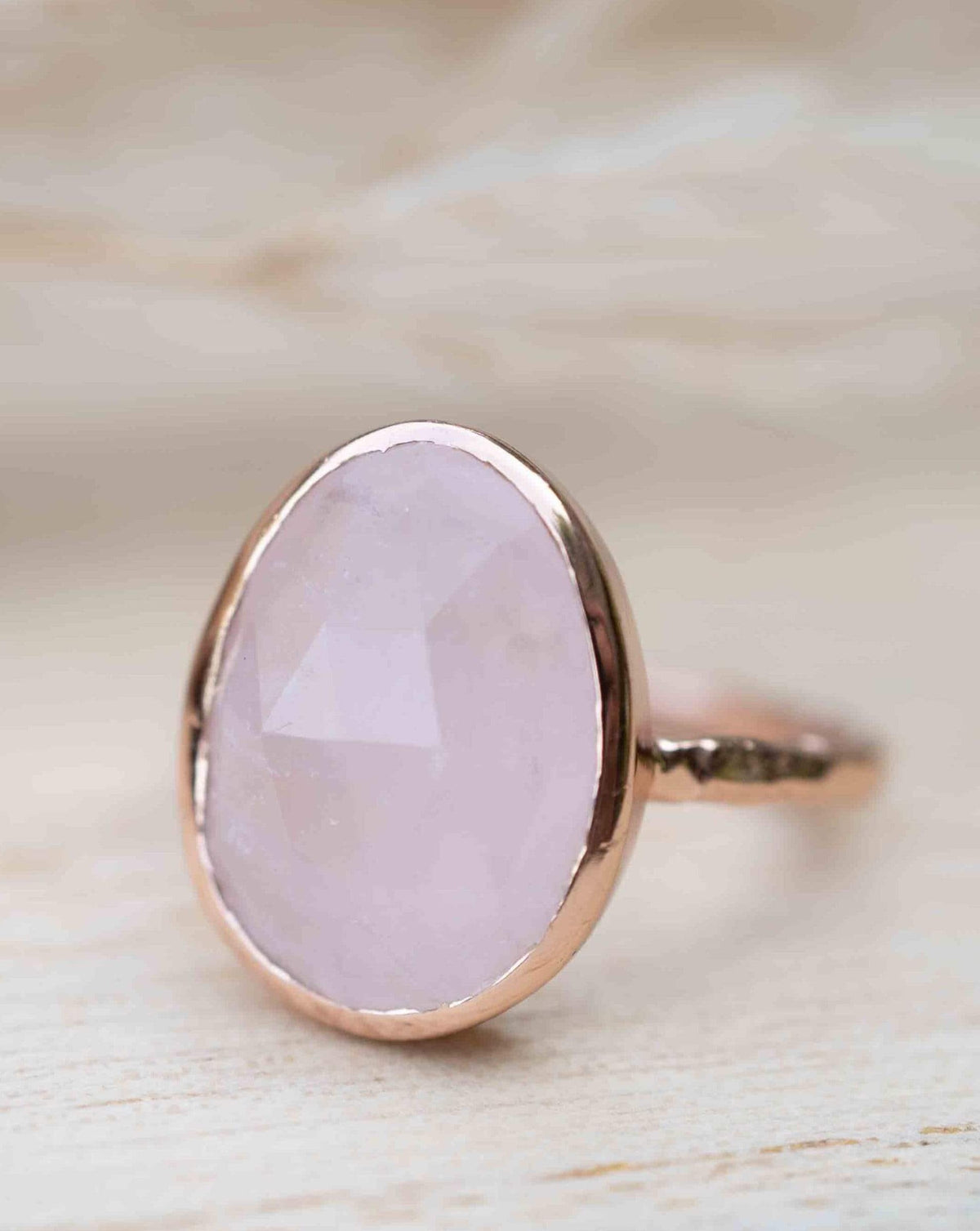 Rose Quartz Ring * Rose Gold Plated Ring * Statement Ring * Gemstone Ring * Pink * Bridal Ring * Wedding Ring *Organic Ring *Natural *BJR249