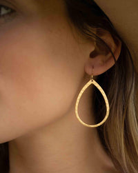 Gold Plated Earrings * Gold Filled Earwire * Geometric * Tear Drop * Handmade * Dangle * Gift for Her *Jewelry *Bycila *Thin * BJE170