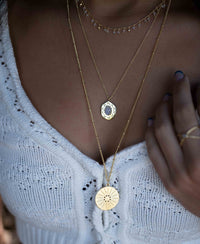 Long Necklace *Dotted Chain *  Gold Plated  *Handmade* Layered * Modern * Trend * BJN116