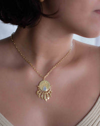 Rainbow Moonstone, Labradorite or Rose Quartz Necklace * Gold Plated *Handmade*Trend* layered * long * Boho * Fashion BJN152